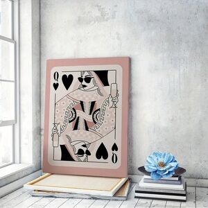 Queen of Hearts Framed Canvas